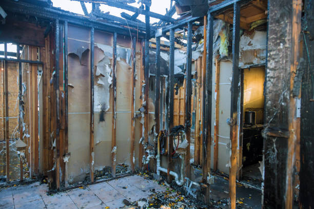 Professional Fire Damage Removal technician working in Montgomery, OH